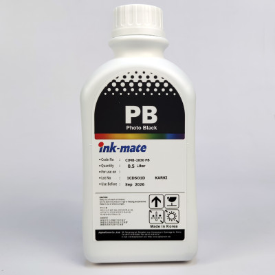 Чернила Ink-Mate CIM-2830 Photo Black 500мл пигментные для Canon imagePROGRAF TM-200, TM-205, TM-240, TM-250, TM-255, TM-300, TM-305, TM-340, TM-350, TM-355, TX-2000, TX-2100, TX-3000, TX-3100, TX-4000 PFI-110BK, PFI-120BK, PFI-310BK, PFI-320BK PFI-710BK