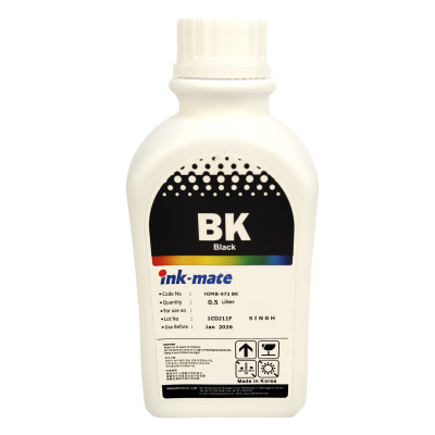 Чернила Ink-Mate HIM-973 Black 500мл пигментные для HP OfficeJet Pro 8013, 8023, 8010, 8020, 8012, 8014, 8015, 8022, 8024, 8025, 8026, 8028, 8035, 6950, 6960, 6970, 6230, 6830 All-in-One картриджей 903, 903XL, 907XL, 912, 912XL, 917XL, 934