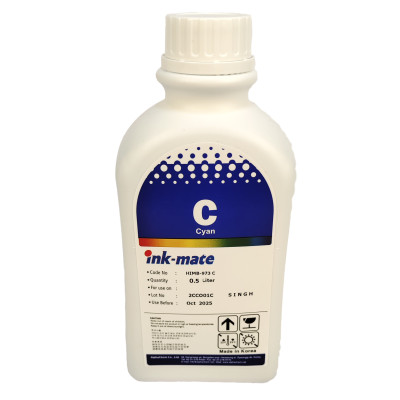 Чернила Ink-Mate HIM-973 Cyan 500мл пигментные для HP OfficeJet Pro x451dn, x451dw, x476dw, x476dn, x576dw, x551dw, X555dn, X555xh, X585dn, X585z, X585f, X585dw картриджей 971, 980, 842